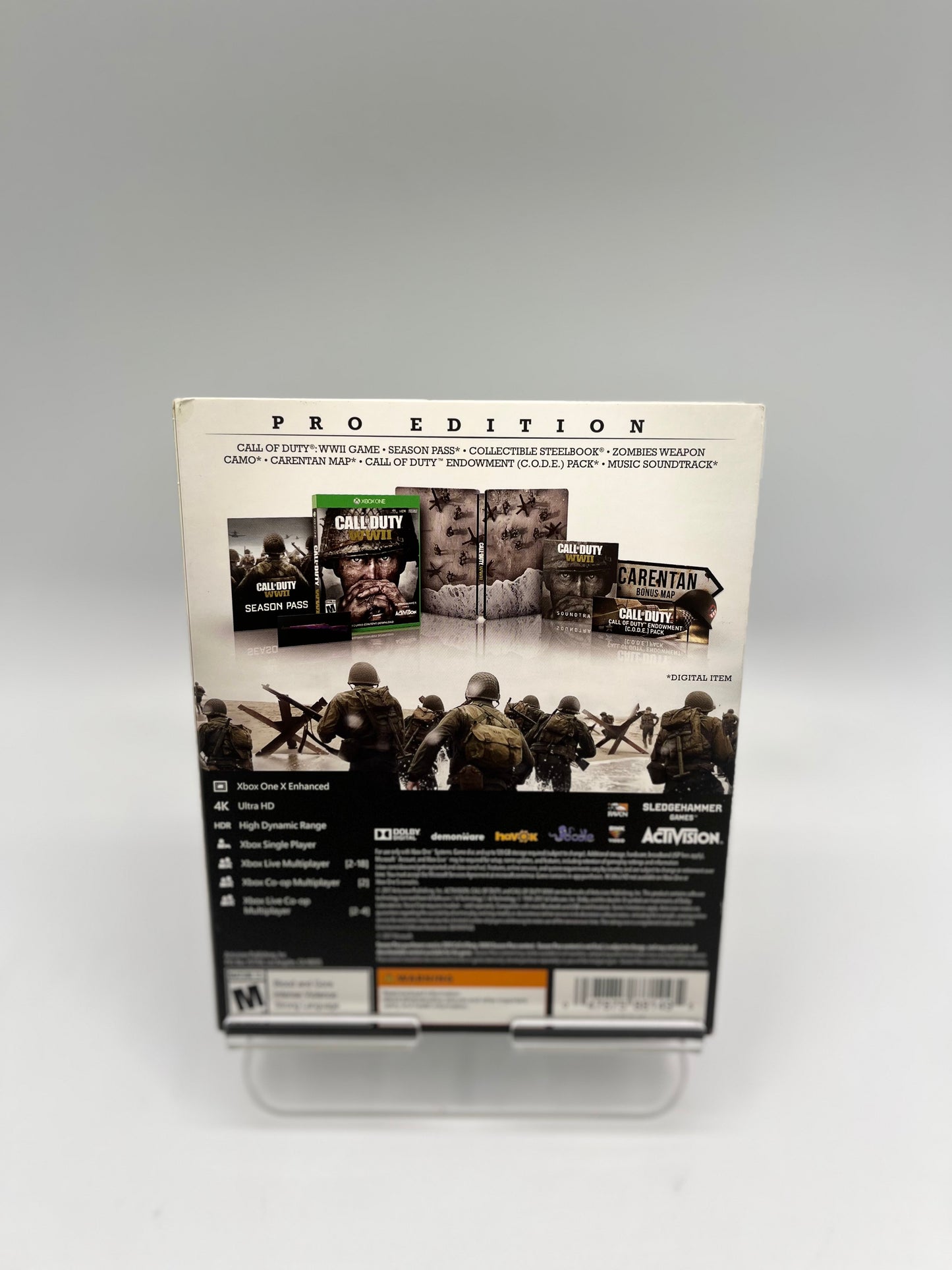 Xbox One Call of Duty WWII Pro Edition - Used with Box - Free Shipping!