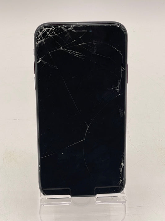Apple iPhone XR 64GB Black - Broken Screen, Cracked Back -Unlocked