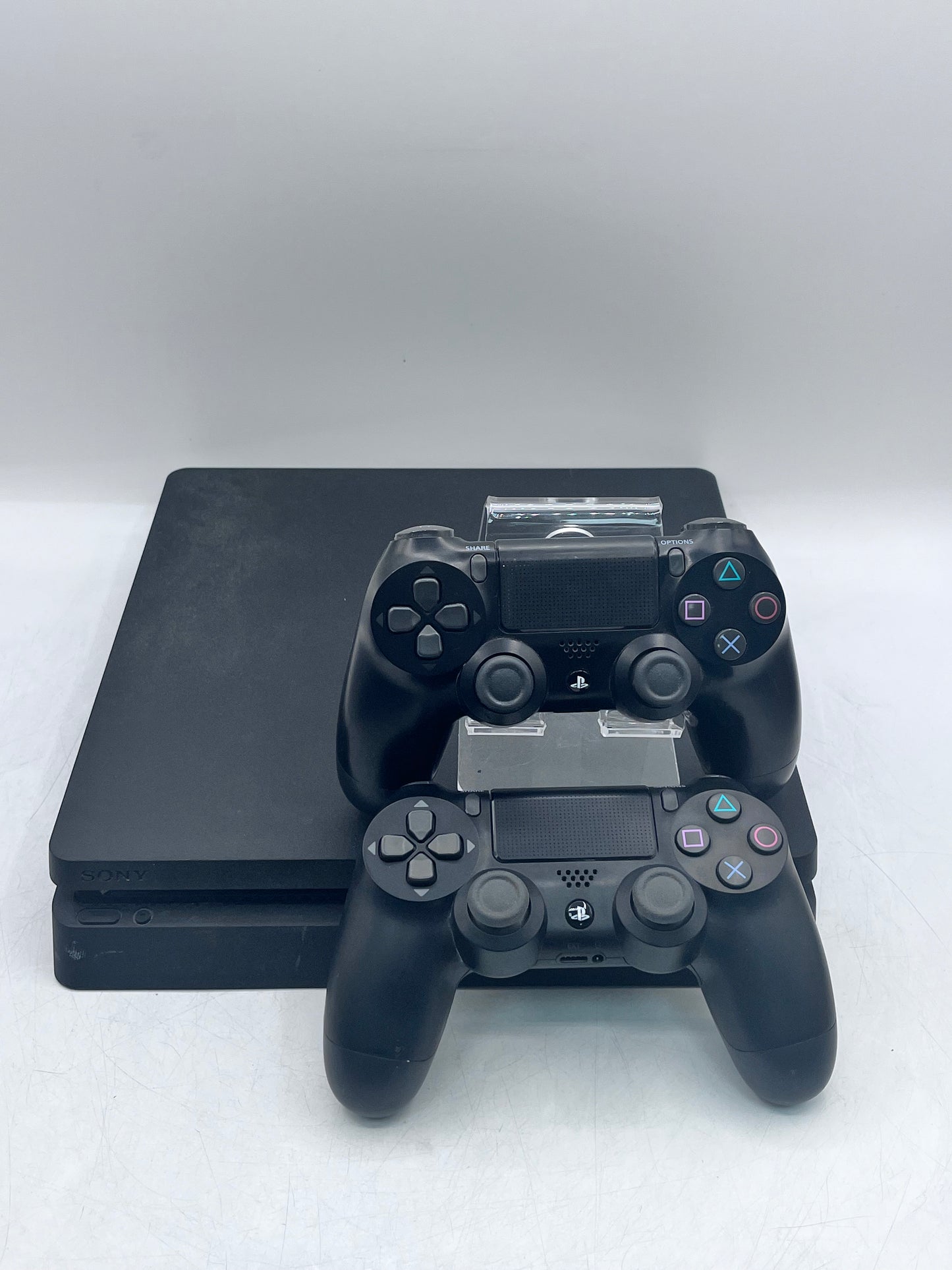 Sony PlayStation 4 Slim 1TB CUH-2215B Video Game Console with controllers