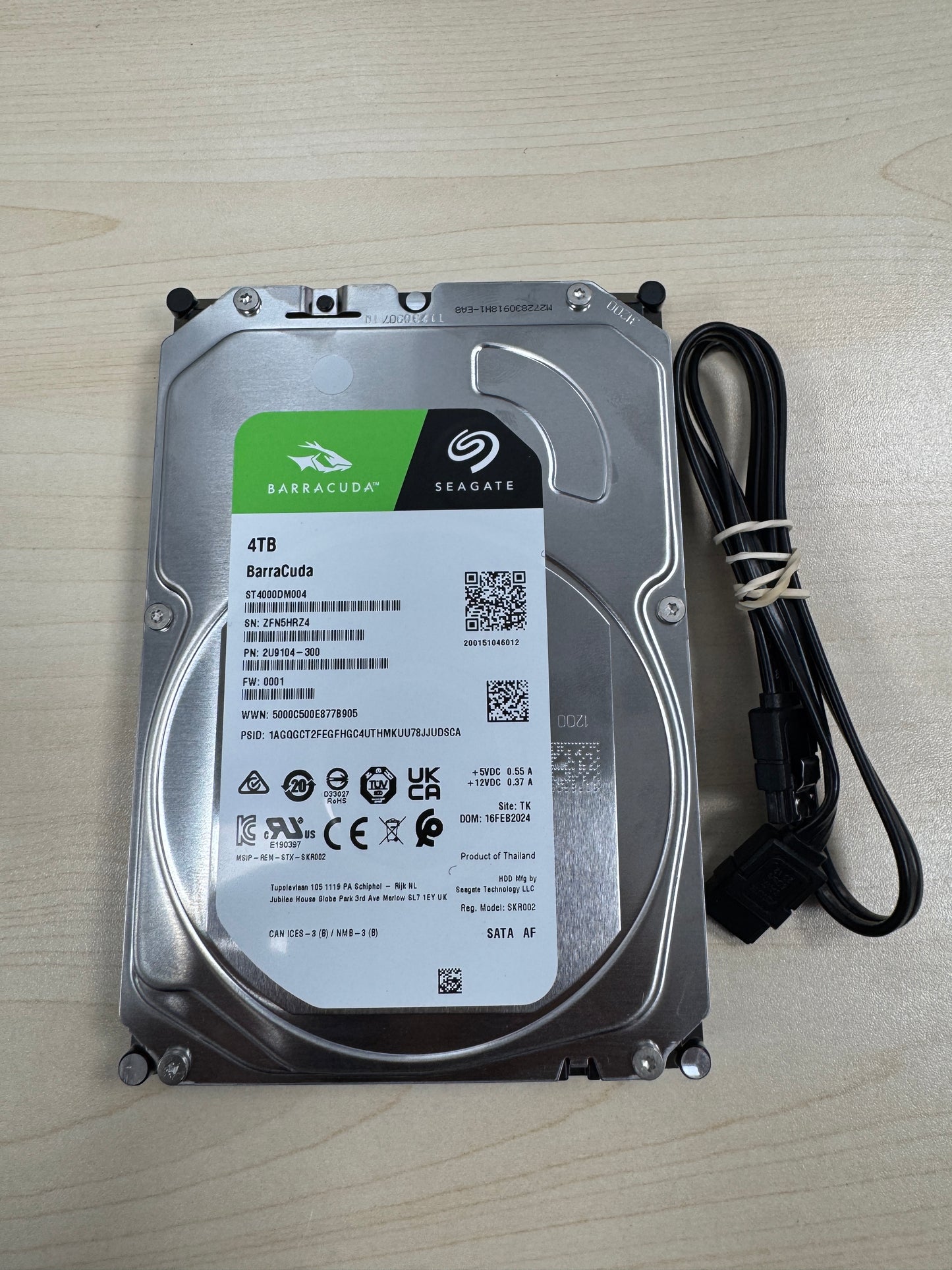 Seagate Barracuda 4TB 3.5" SATA HDD ST4000DM004 5900 RPM Tested Free Shipping
