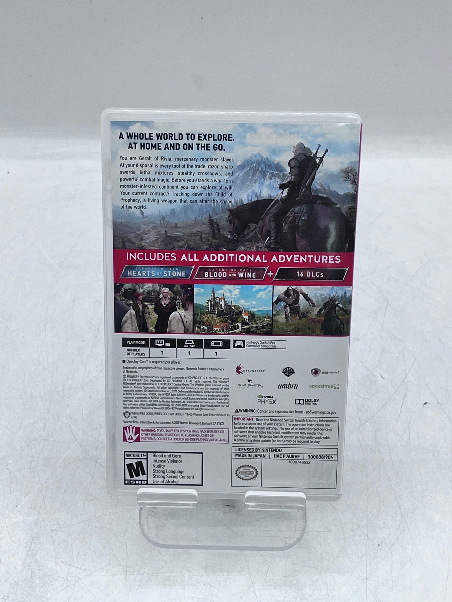 The Witcher 3 Wild Hunt Complete Edition - Nintendo Switch Video Game - Free Shipping!