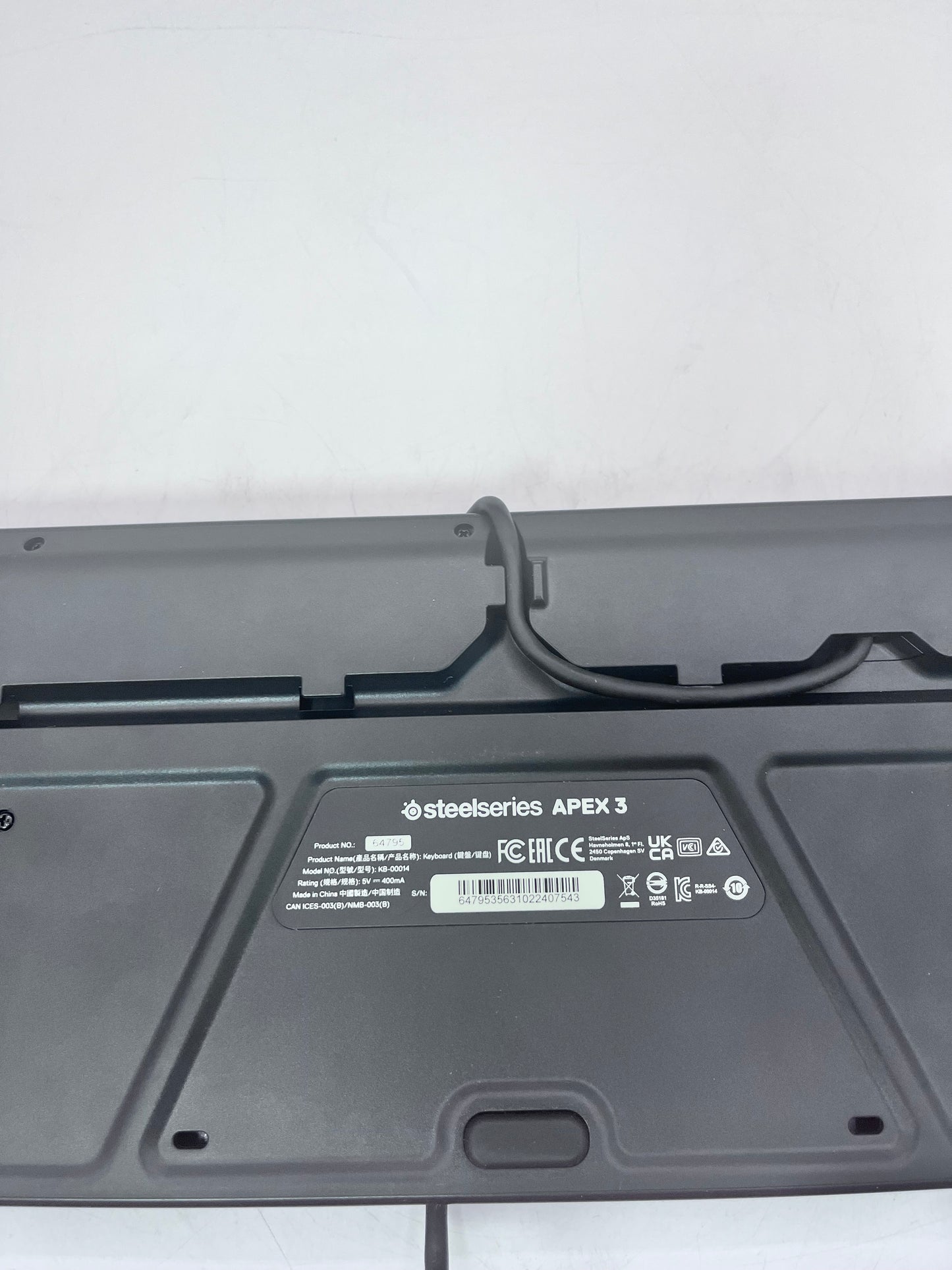 Steelseries Apex 3 Keyboard - Black