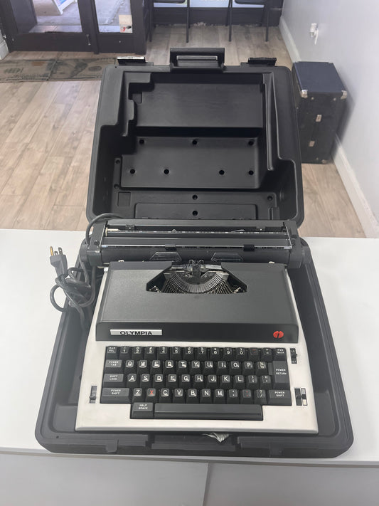 OLYMPIA X-L12 Portable Electric Typewriter - Black