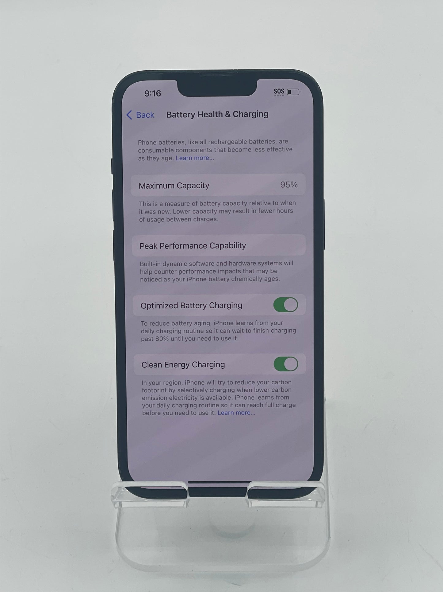 Unlocked Apple iPhone 13 6.1" 128GB Midnight A2482 NLA23LL/A 95% Battery
