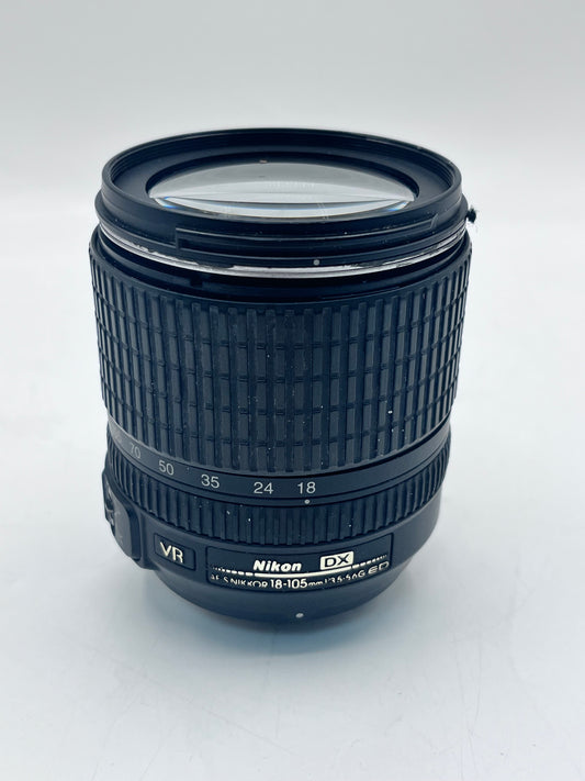 Nikon AF-S Nikkor 18-105mm F3.5-5.6G ED VR Lens - Black READ