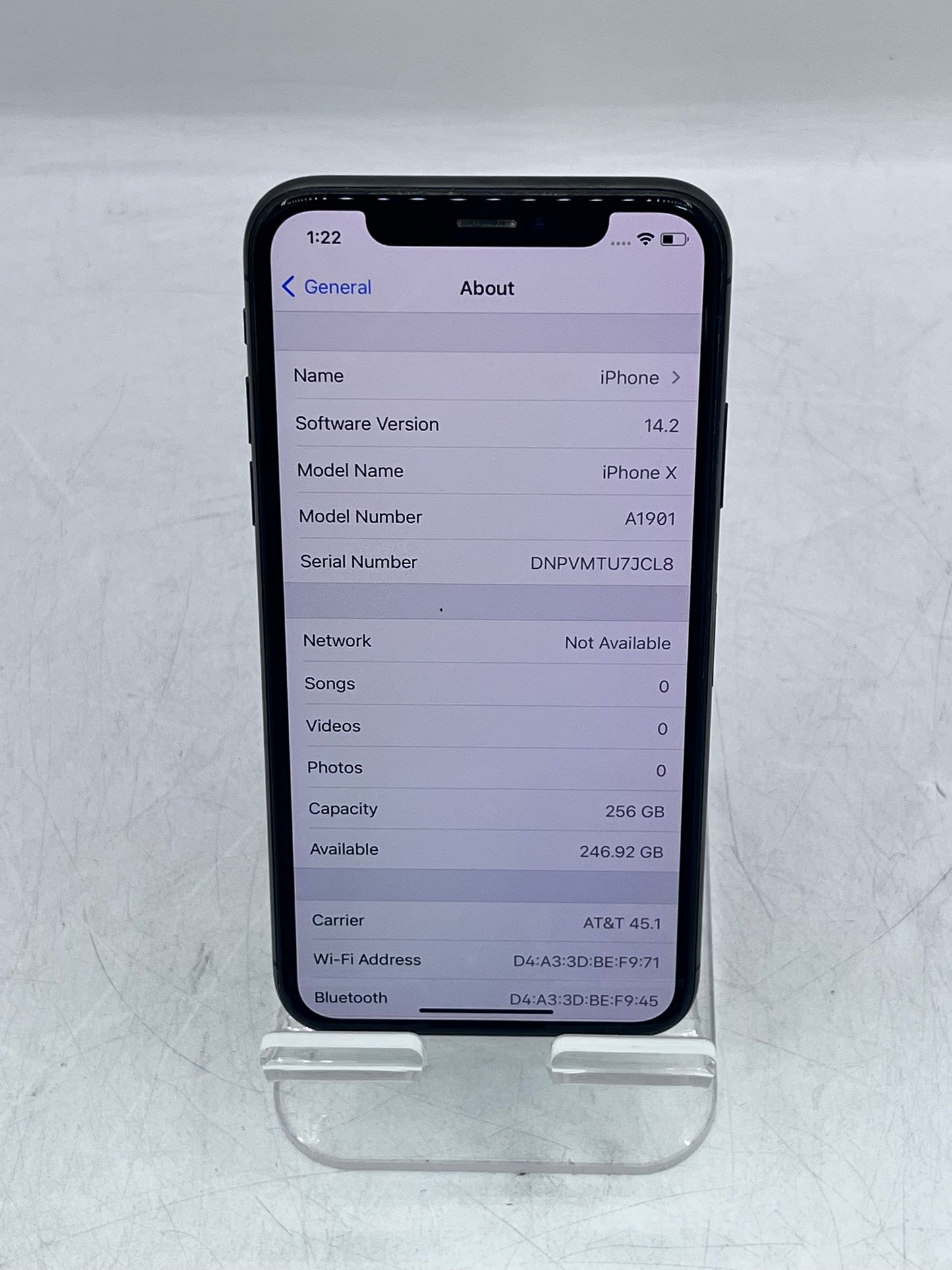 Unlocked Apple iPhone X 256GB A1901 MQAM2LL/A - Space Gray