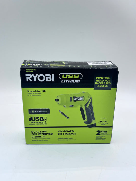 Ryobi Screwdriver Kit with 1 Battery - Green