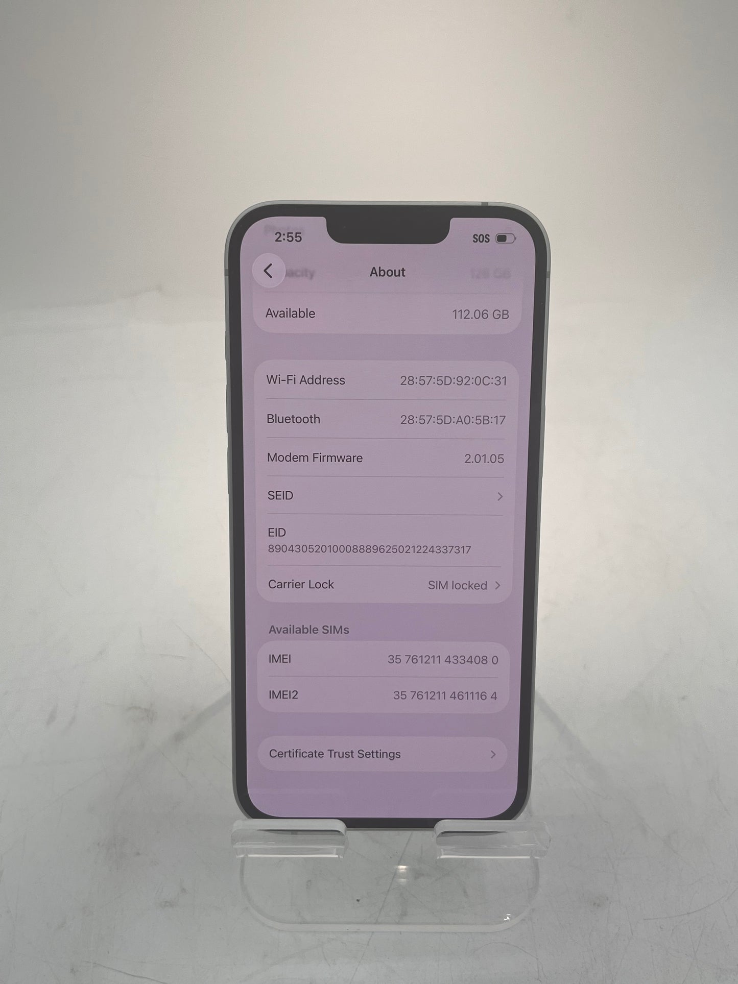 Apple iPhone 16e MD0E4LL/A A3212 128GB White