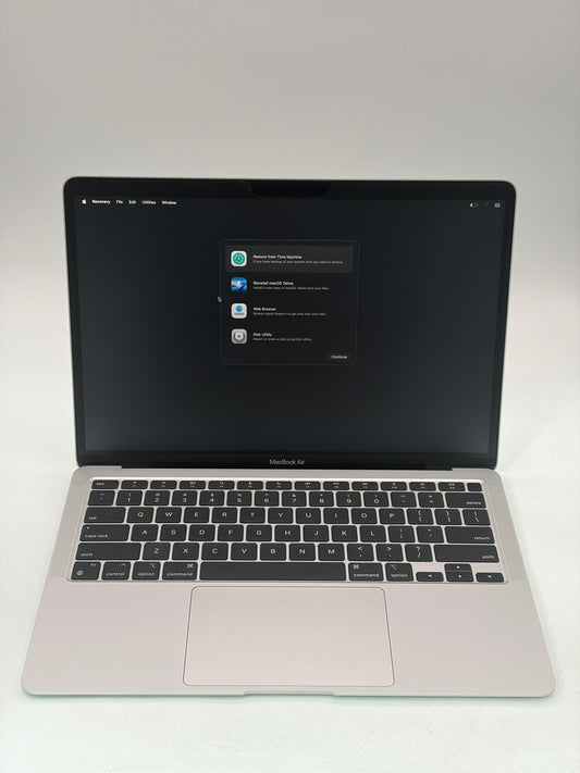 2020 Apple MacBook Air 13" A2337 M1 8C CPU 7C GPU 8GB RAM 256GB SSD - Silver
