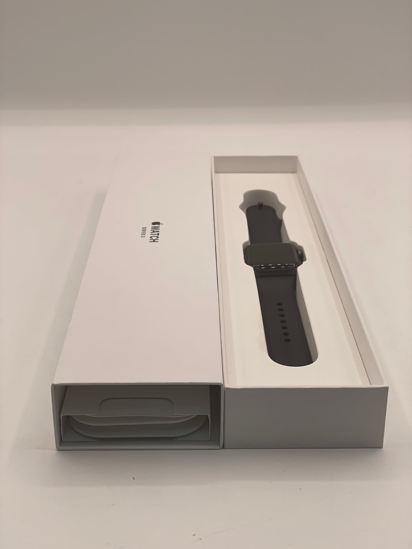 Unlocked Apple Watch Series 3 38mm Space Gray Aluminum Case with Black Sport Band