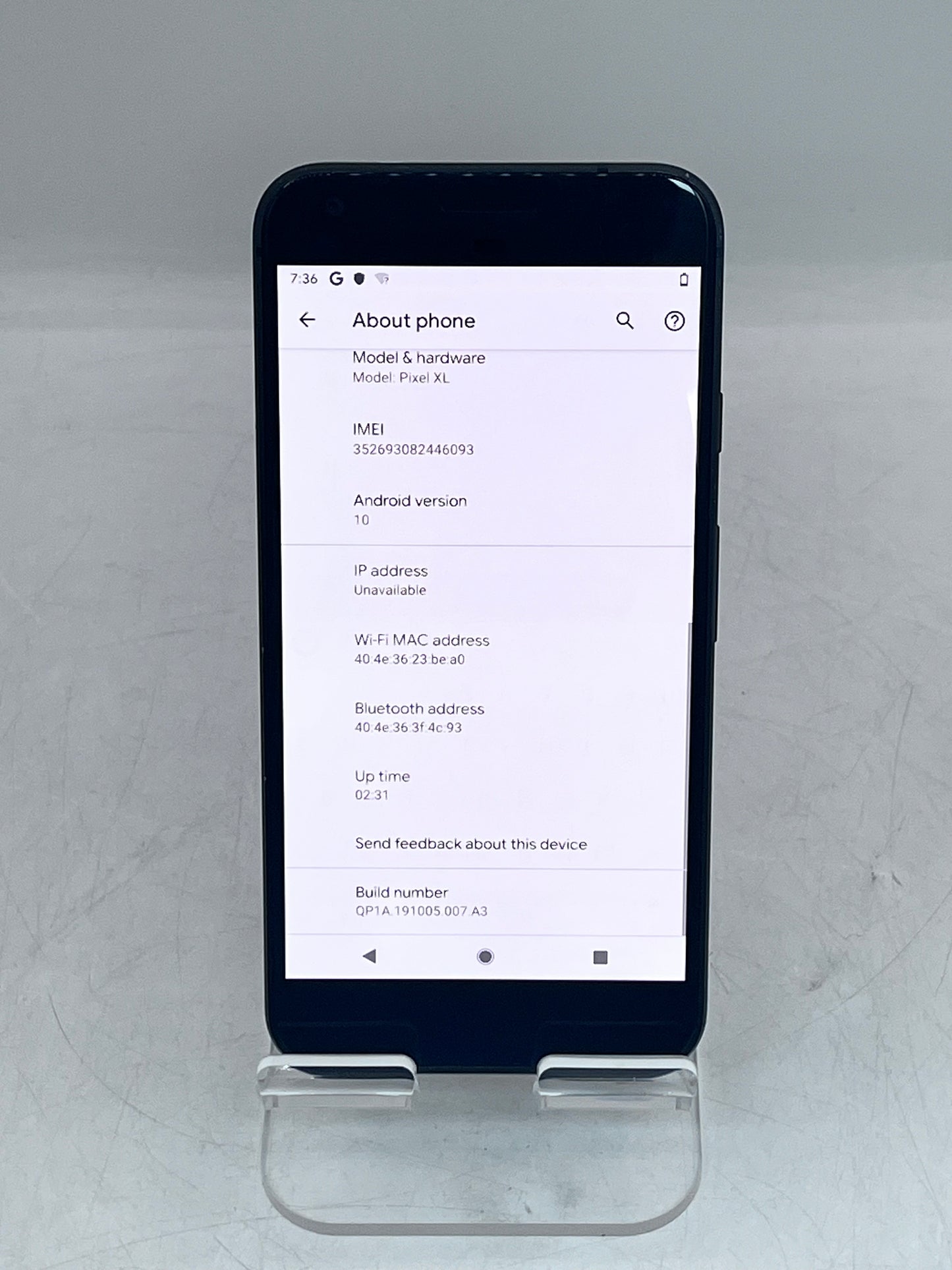 Google Pixel XL G-2PW2100 128GB Unlocked - Black