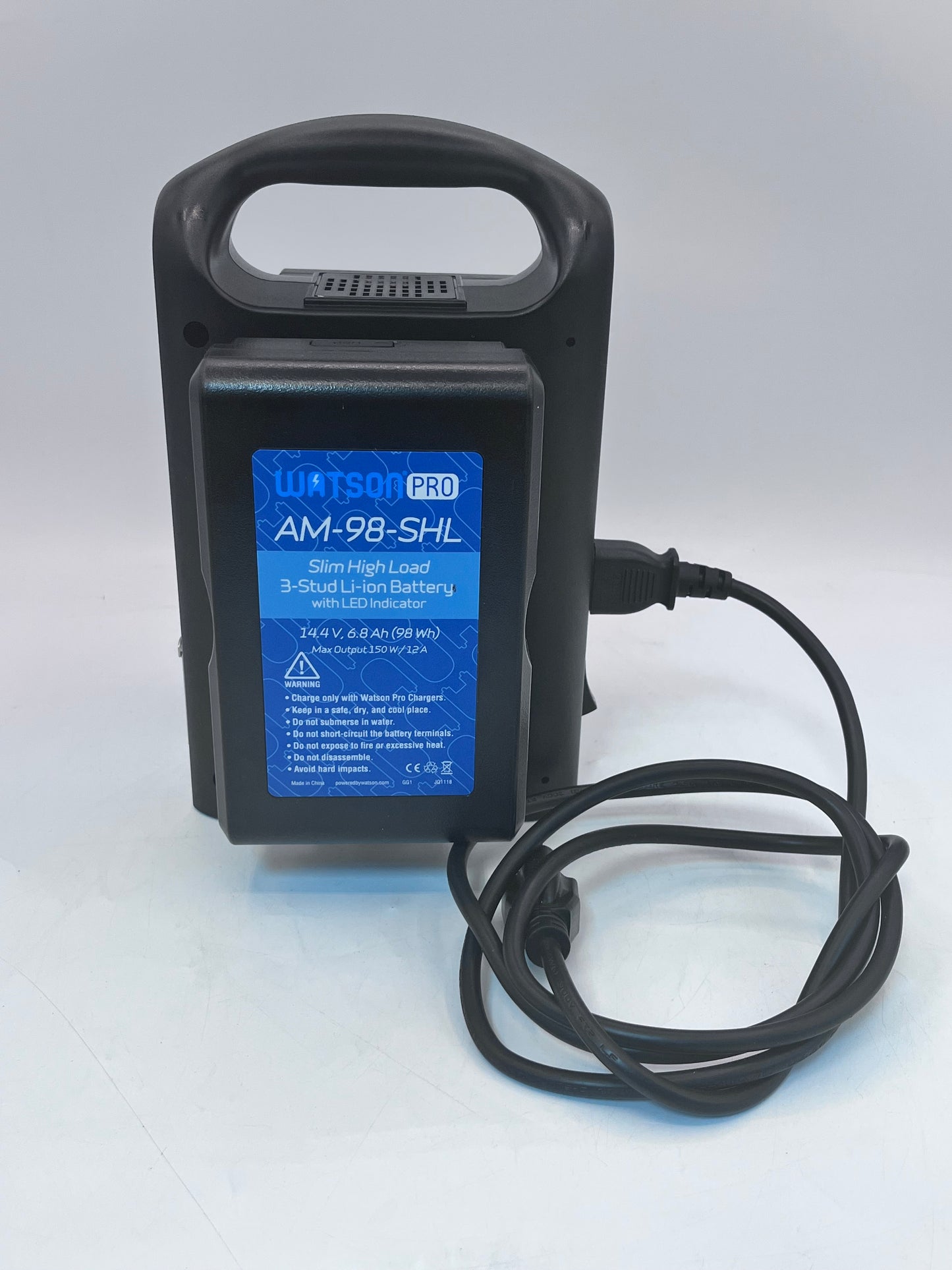 Watson Pro Dual-Position Li-ion Battery Charger with AM-98-SHL Li-ion Batteries 2x