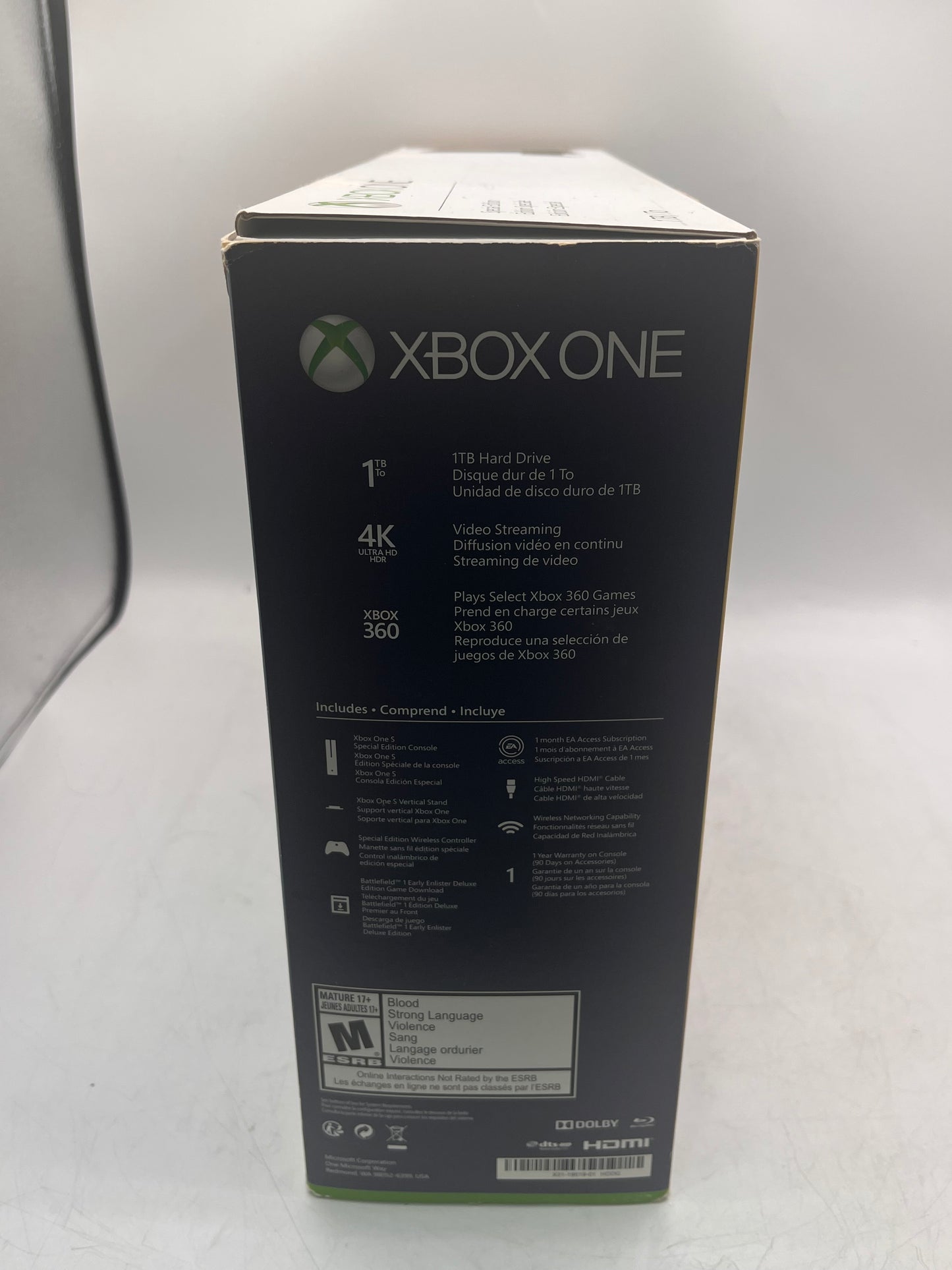Microsoft Xbox One S 1TB Console Gaming System Battlefield 1 Military Green 1681