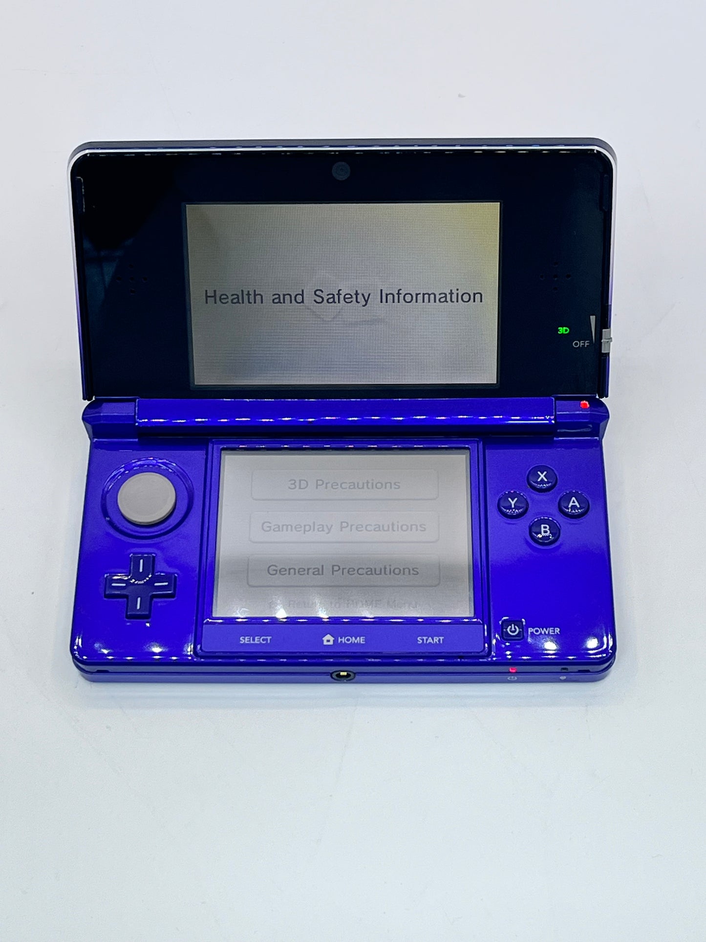 Nintendo 3DS Midnight CTR-001 Handheld Console Tested Working - Purple