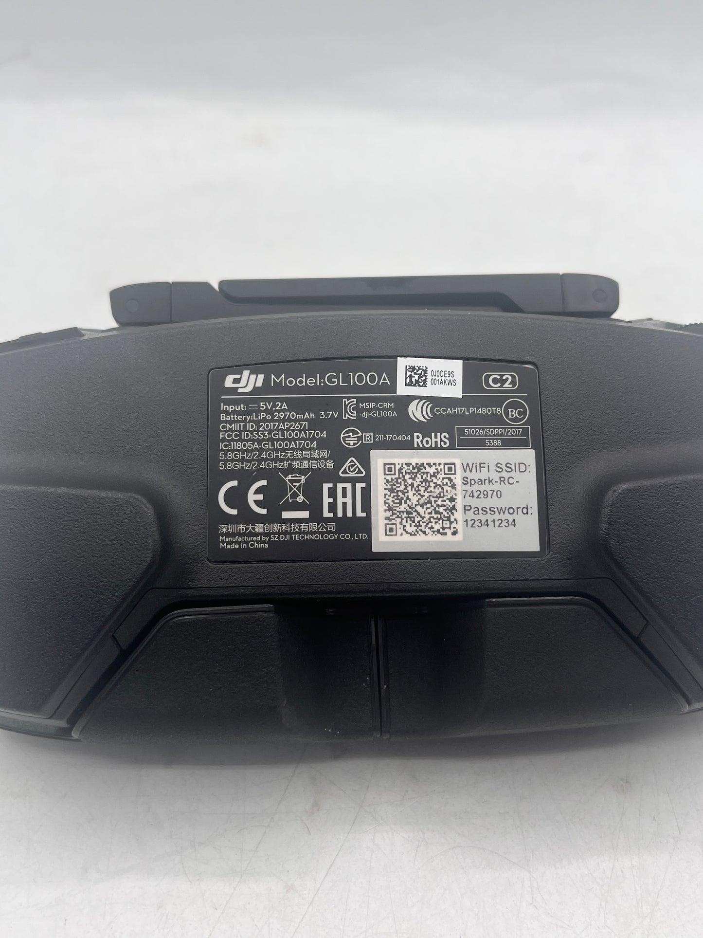 DJI Spark 2017 Drone with One Battery - Black