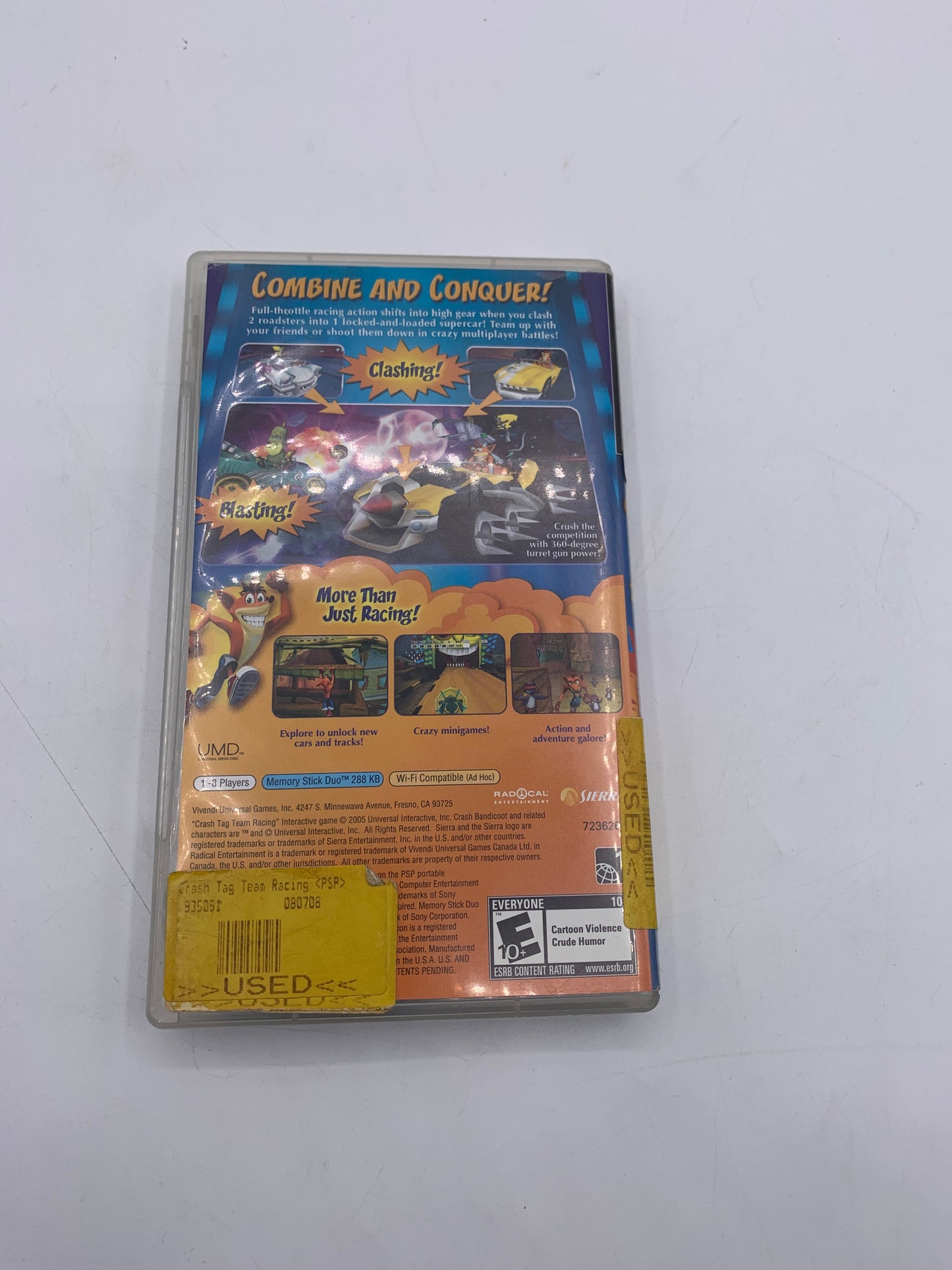 Crash Tag Team Racing - PSP - (Used with Box) - Free Shipping
