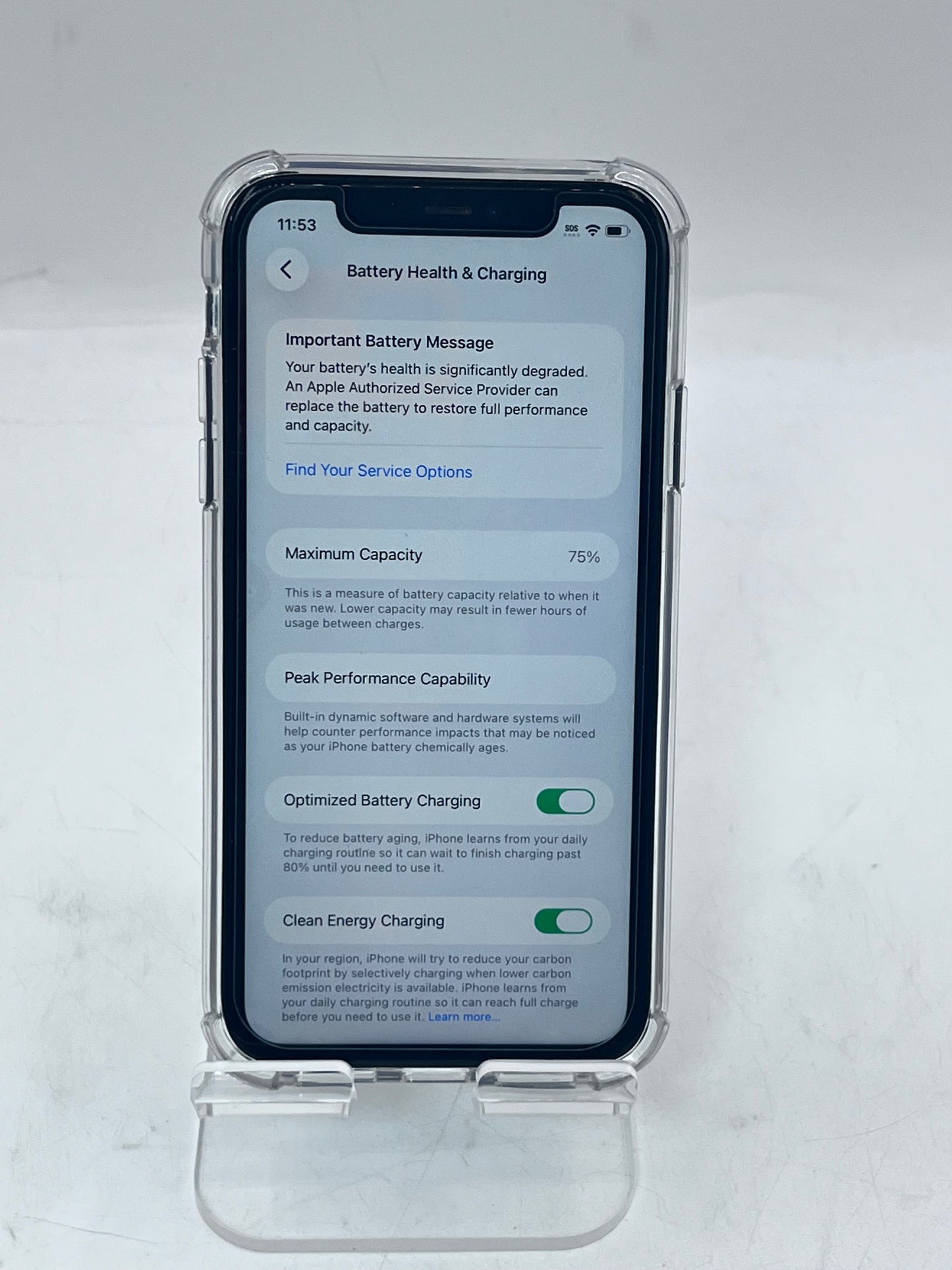 Unlocked Apple iPhone 11 64GB Black A2111 MM693LL/A