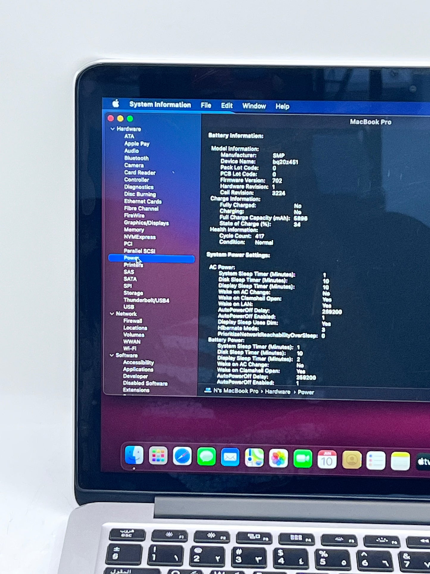 Apple MacBook Pro A1502 MF839AB/A 13" 8GB RAM 128GB (2015) - Space Gray Arabic Keyboard