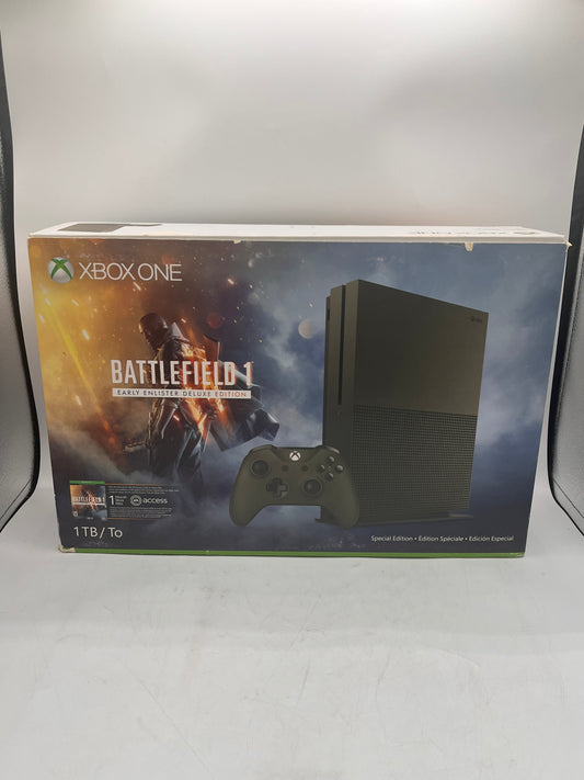Microsoft Xbox One S 1TB Console Gaming System Battlefield 1 Military Green 1681