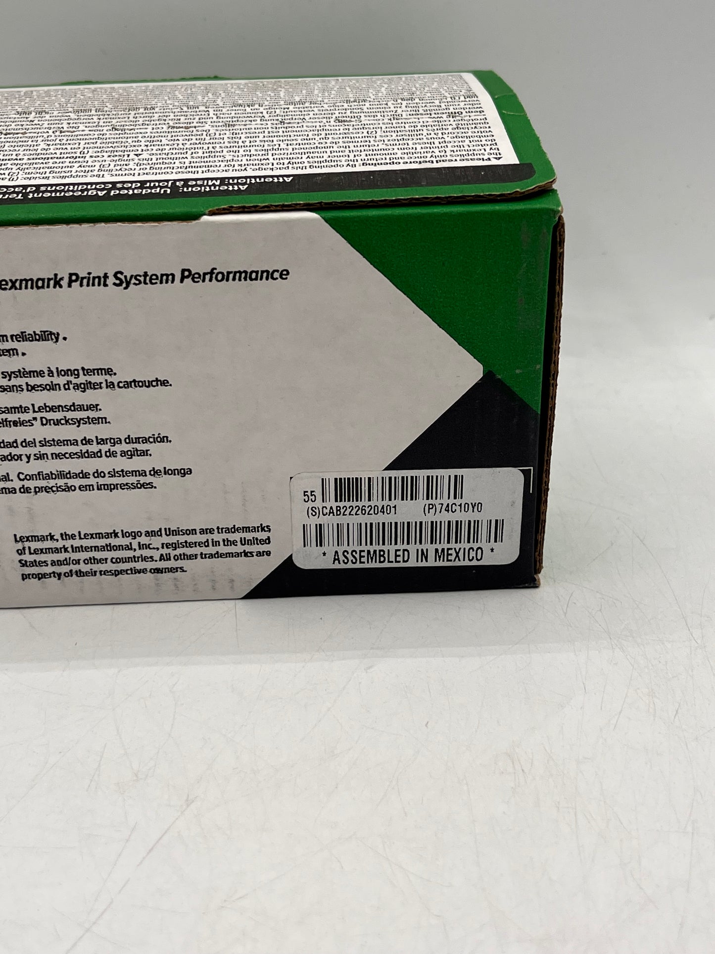 Lexmark 74C10Y0 Yellow Toner Cartridge