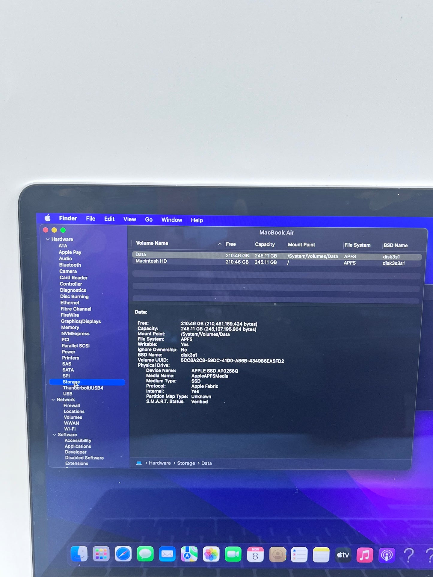 2020 Apple MacBook Air 13.3" M1 7C 8GB 256GB A2337 REMOTELY MANAGED BYPASSED