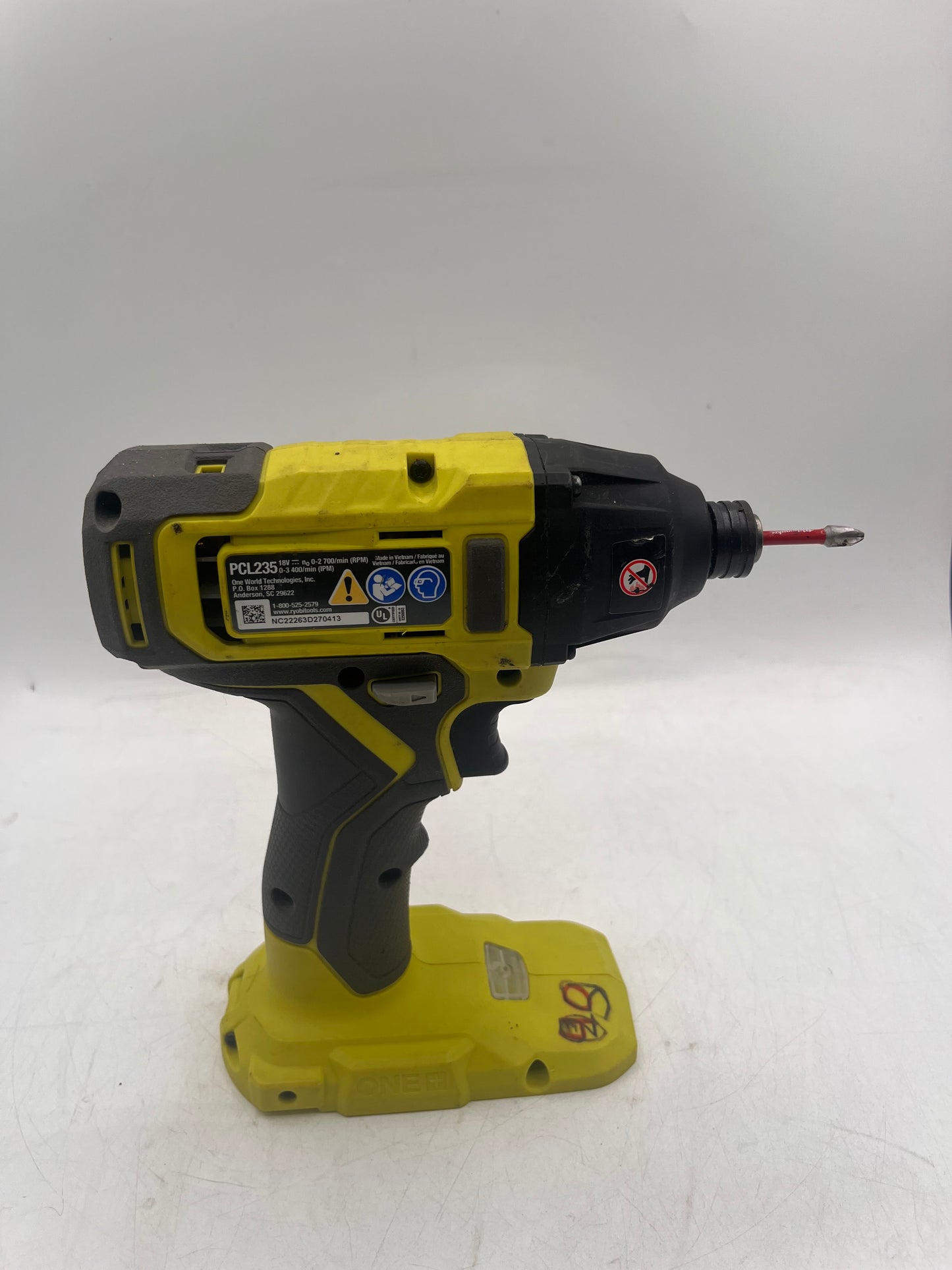 RYOBI ONE+ 18V PCL235 Cordless Impact Driver 1/4 in Keyless Chuck