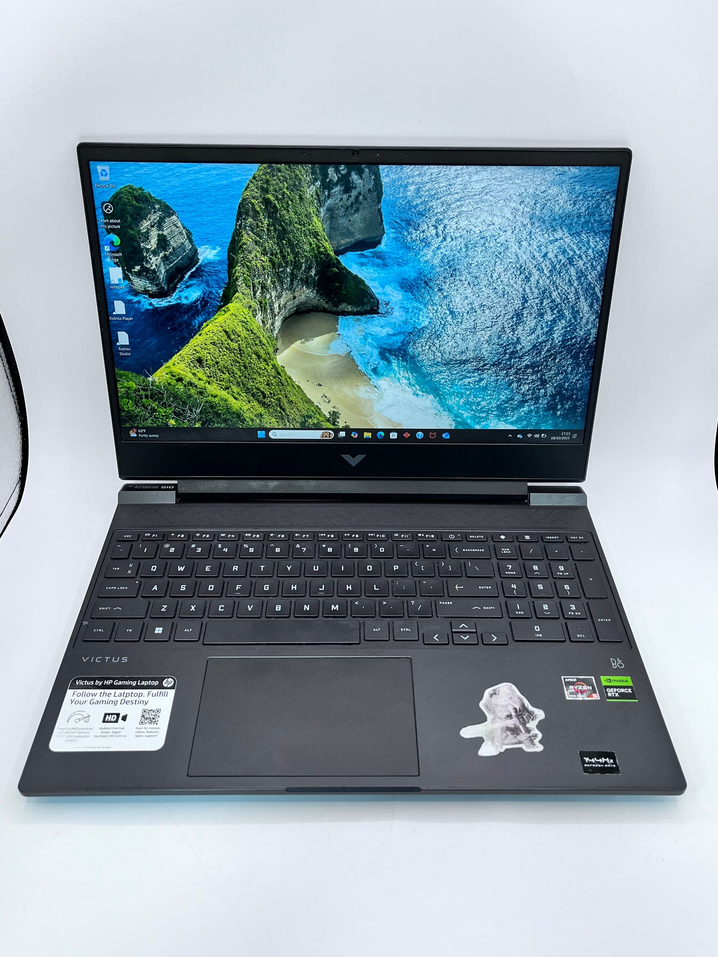HP 15-fb1013dx Gaming Laptop AMD Ryzen 5 64 GB 2TB GeForce RTX 2050 - Black