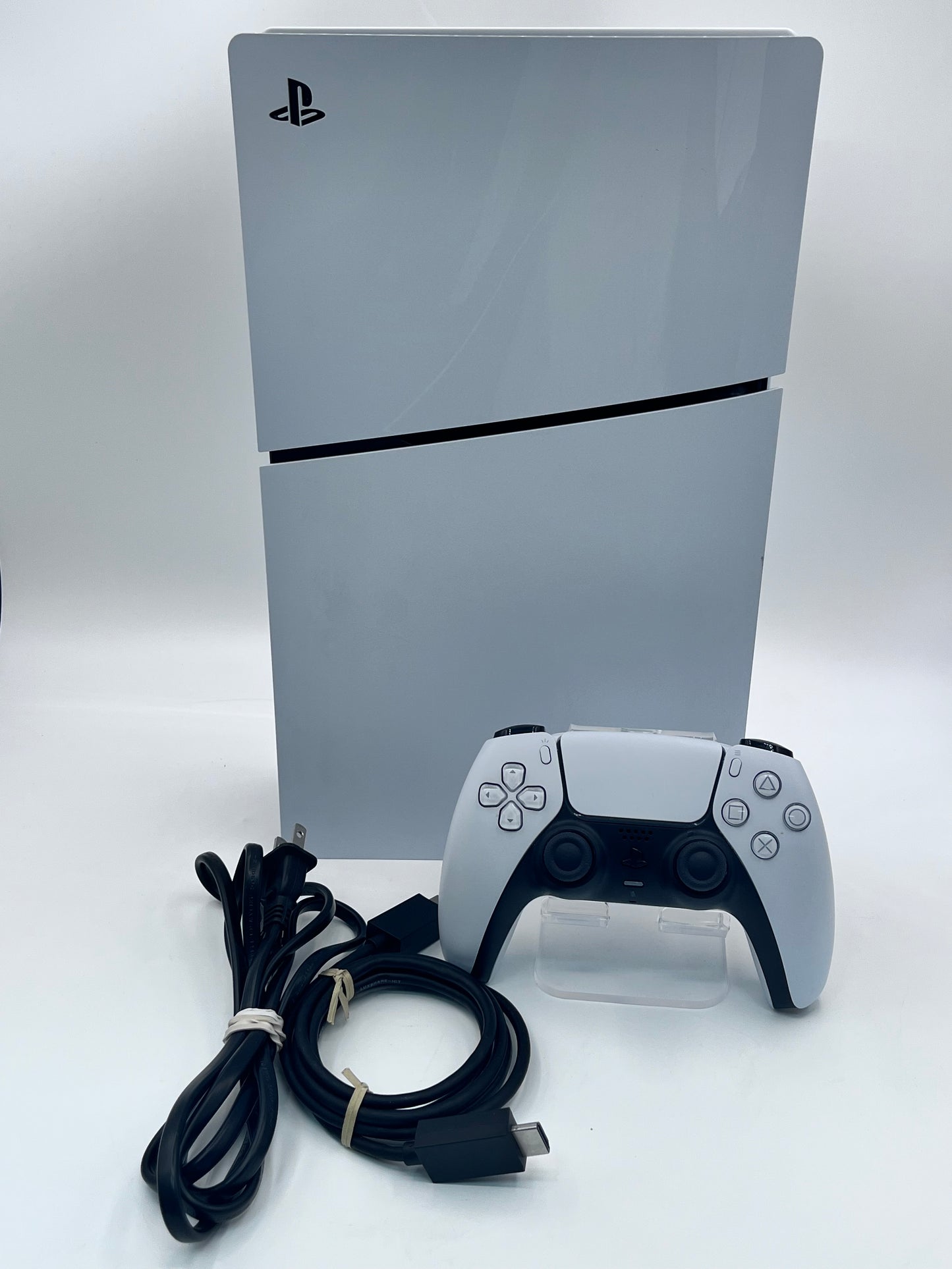 Sony PlayStation 5 Slim Digital Edition PS5 1TB White Gaming System CFI-2015 with Controller and Cords