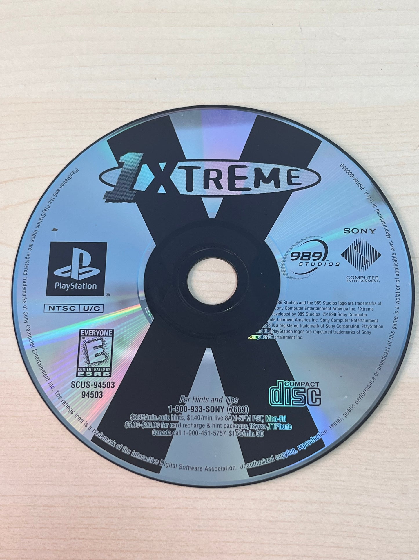 Playstation 1XTREME Video Game - Black