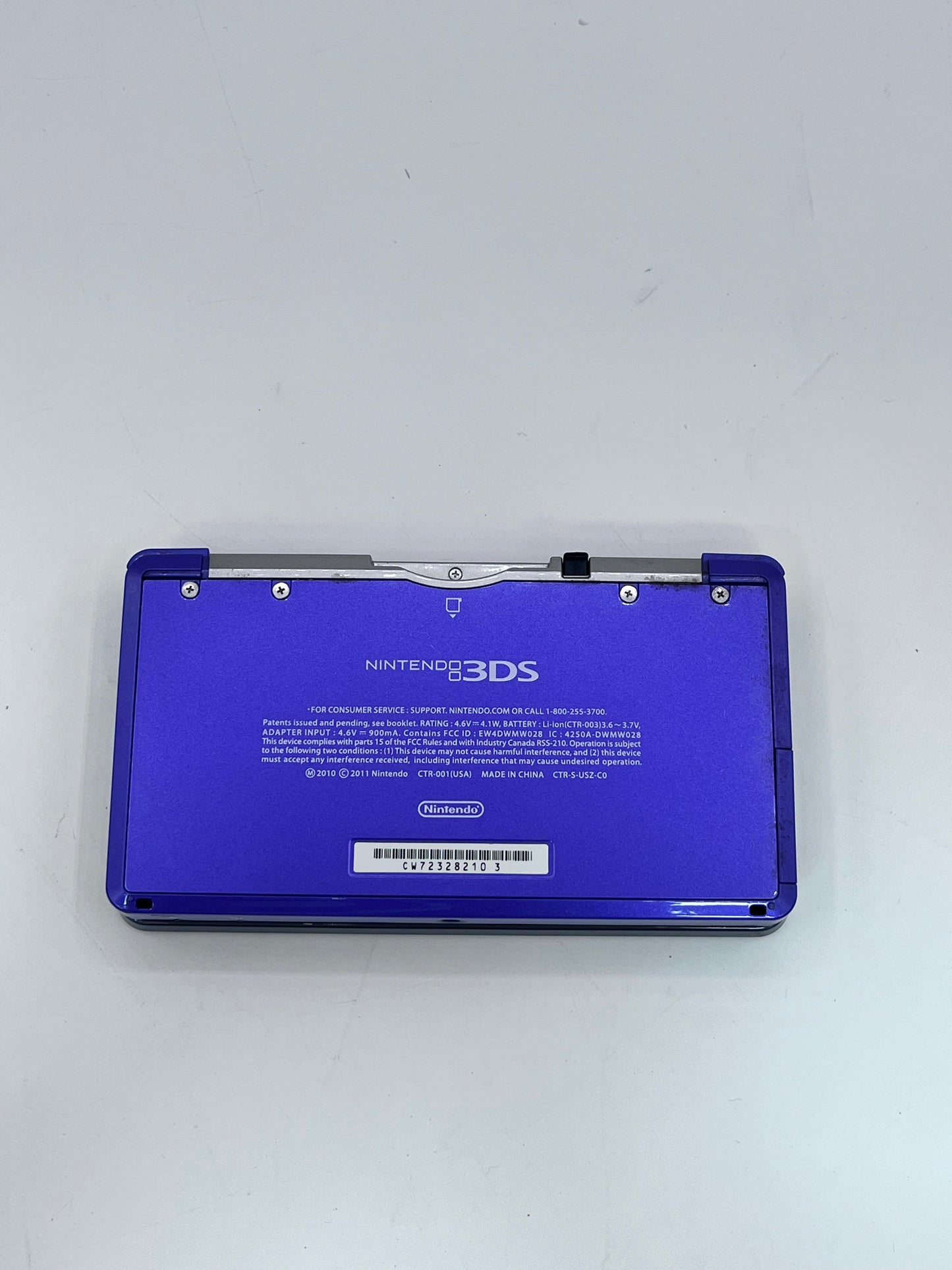 Nintendo 3DS Midnight CTR-001 Handheld Console Tested Working - Purple