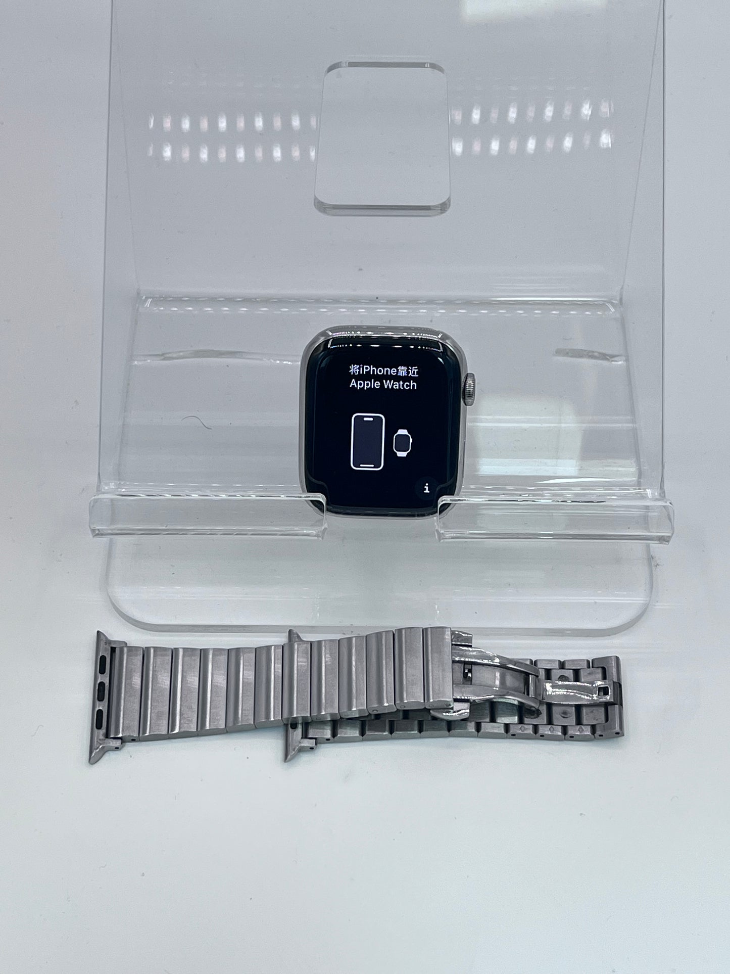 Unlocked Apple Watch Series 9 45MM GPS + LTE A2984 64GB - Silver BH 100% Stainless Steel