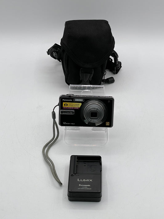 Panasonic Lumix DMC-F3 Digital Camera 12MP 4x Optical Zoom Black with Accessories