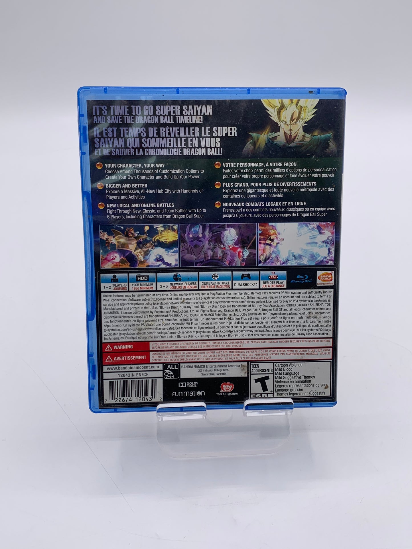 Playstation 4 Dragon Ball Xenoverse 2 Video Game - Free Shipping!