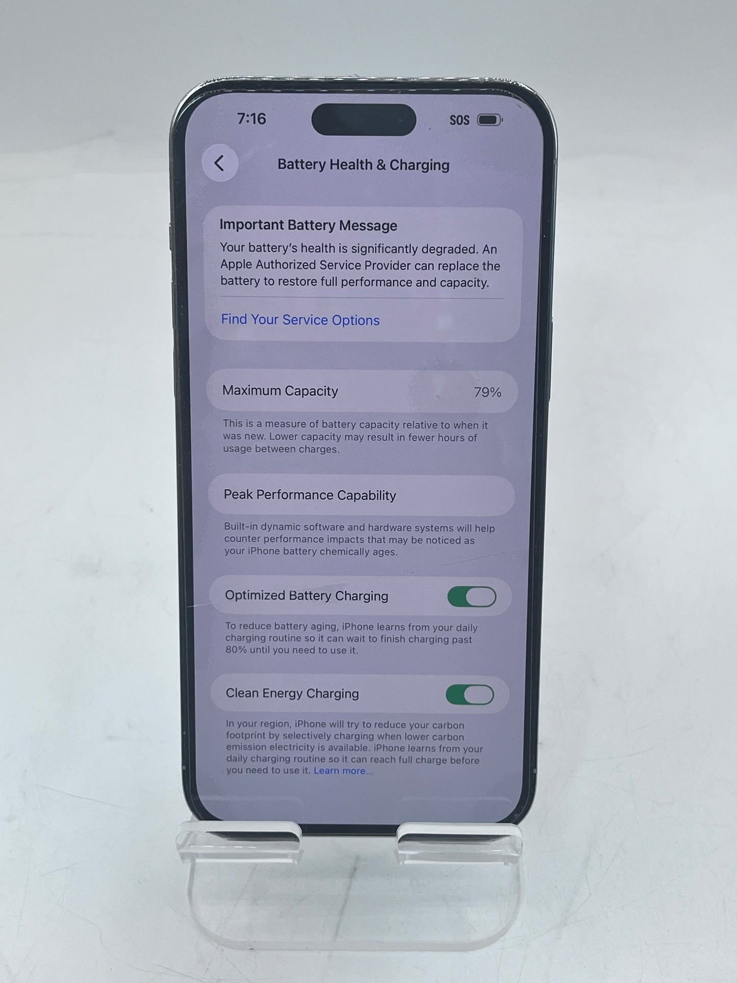 Unlocked Apple iPhone 14 Pro Max MQ8P3LL/A A2651 6.7" 128GB Silver