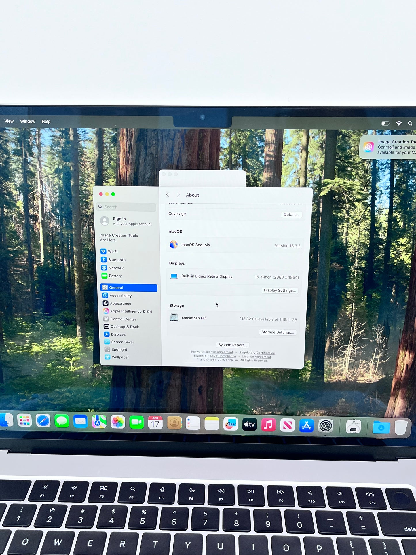 2023 Apple MacBook Air 15" (256GB SSD, M2, 8GB) Laptop - MQKP3LL/A Battery Cycle Count 55