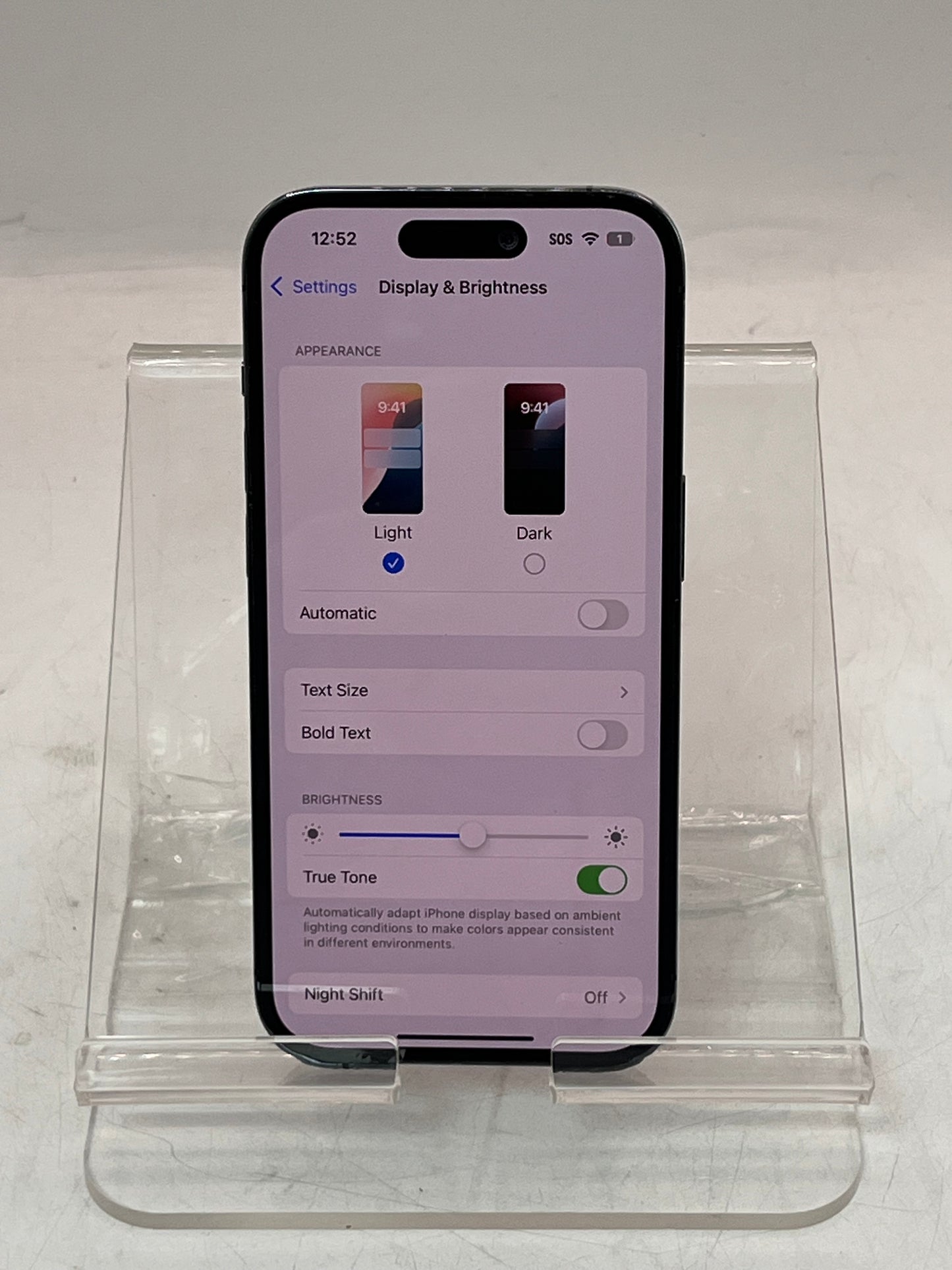 Unlocked Apple iPhone 14 Pro MQ0E3LL/A A2650 128GB Purple  83% BATT