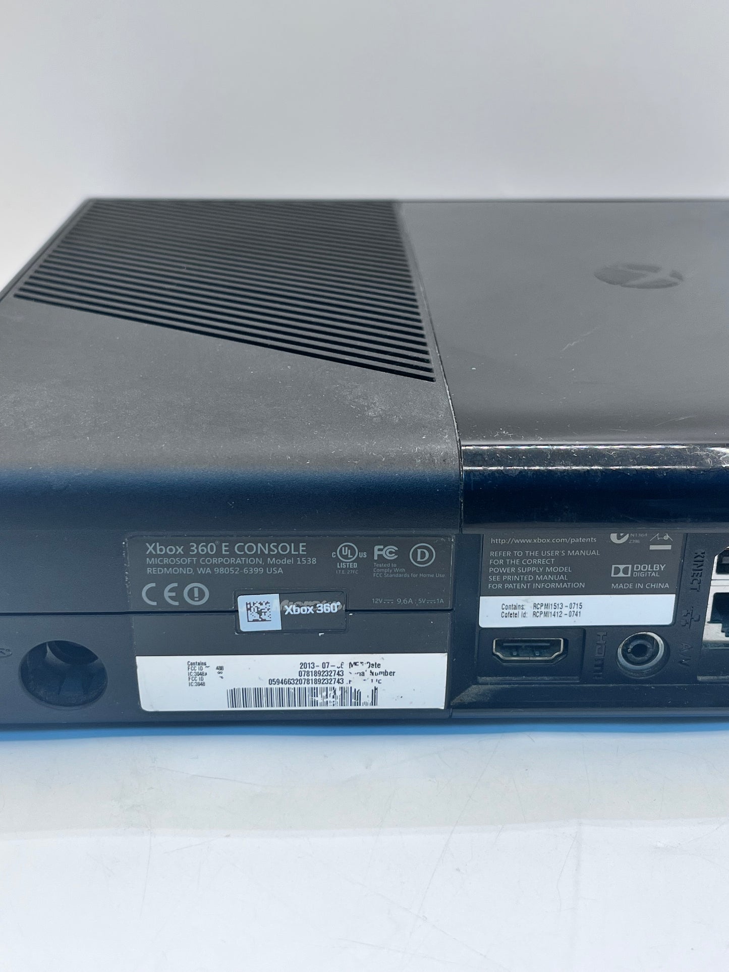 Microsoft Xbox 360 E (1538) 2013 Game Console - Black