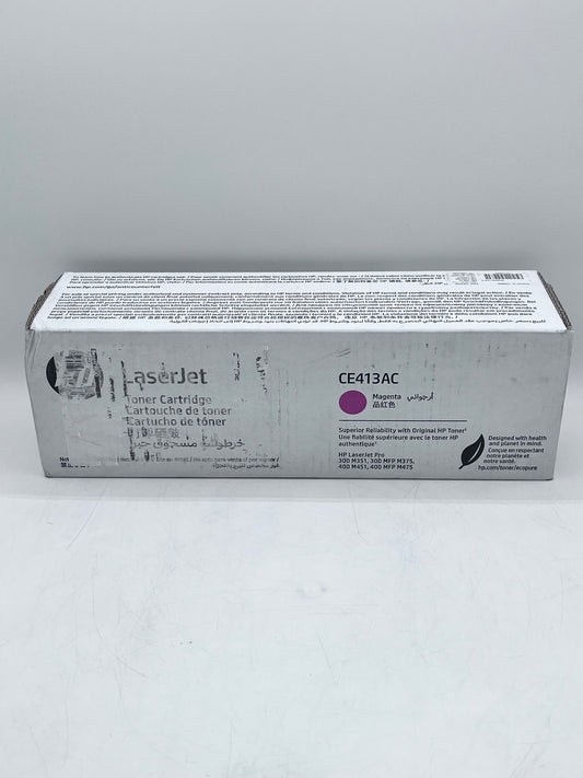 Genuine HP CE413AC Magenta Toner Cartridge - Factory Sealed