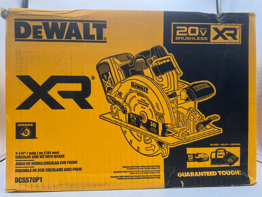 DeWALT DCS570P1 20V 7-1/4-Inch Cordless Lithium-Ion Circular Saw Kit