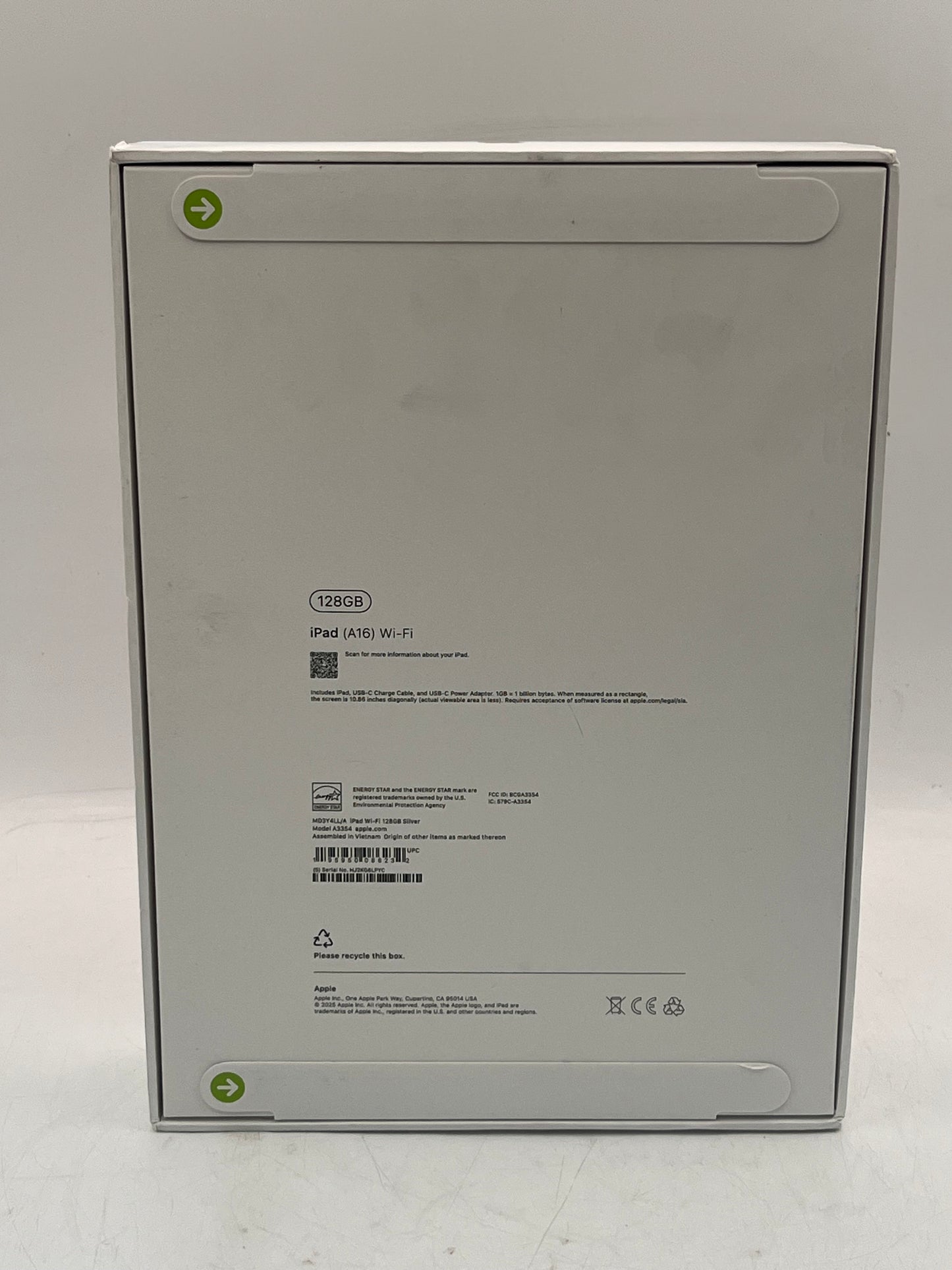 Apple iPad 11th Gen A3354 MD3Y4LL/A (2025) 128GB Wi-Fi Only Silver