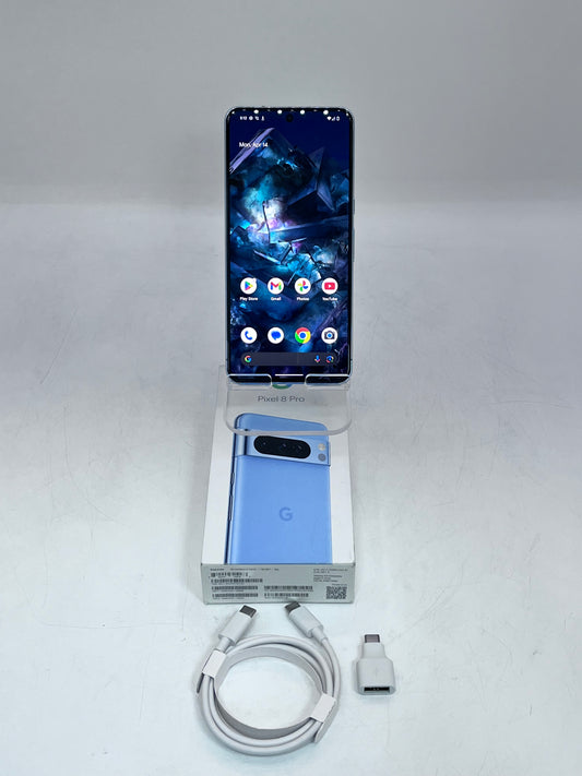 Google Pixel 8 Pro - 128GB - Blue - New Open Box - Unlocked - Clean IMEI