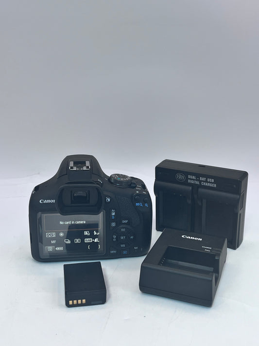 Canon EOS Rebel T7  Digital Camera with 2 Batteries and Charger - Black