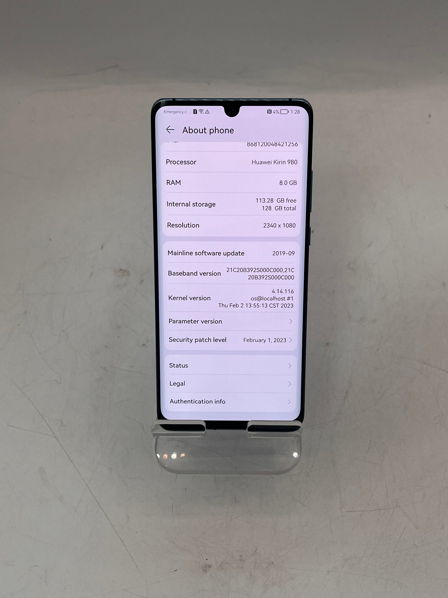 HUAWEI P30 Pro VOG-L29 Huawei Kirin 980 8GB 128GB GPU Turbo Accessory Blue