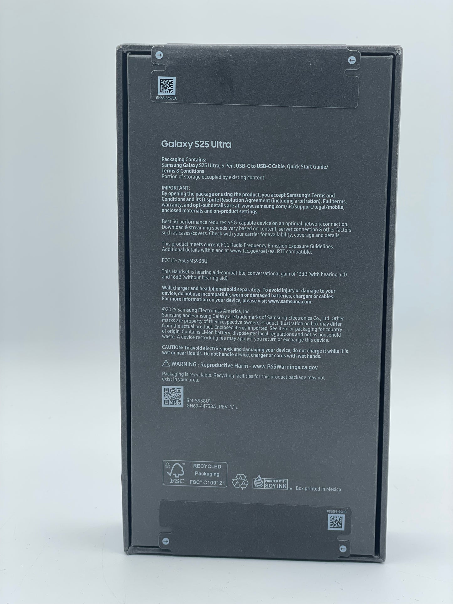 Samsung Galaxy S25 Ultra 256GB Factory Unlocked Titanium Black
