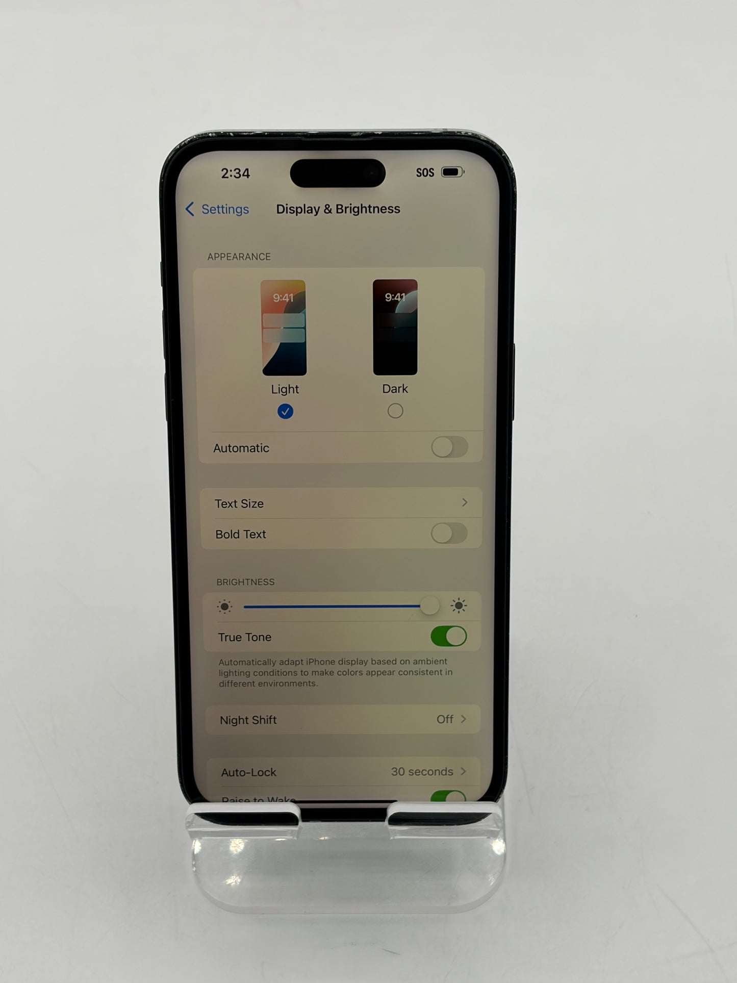 Unlocked Apple iPhone 14 Pro Max 256GB A2651 MQ8T3LL/A - Black Service Battery