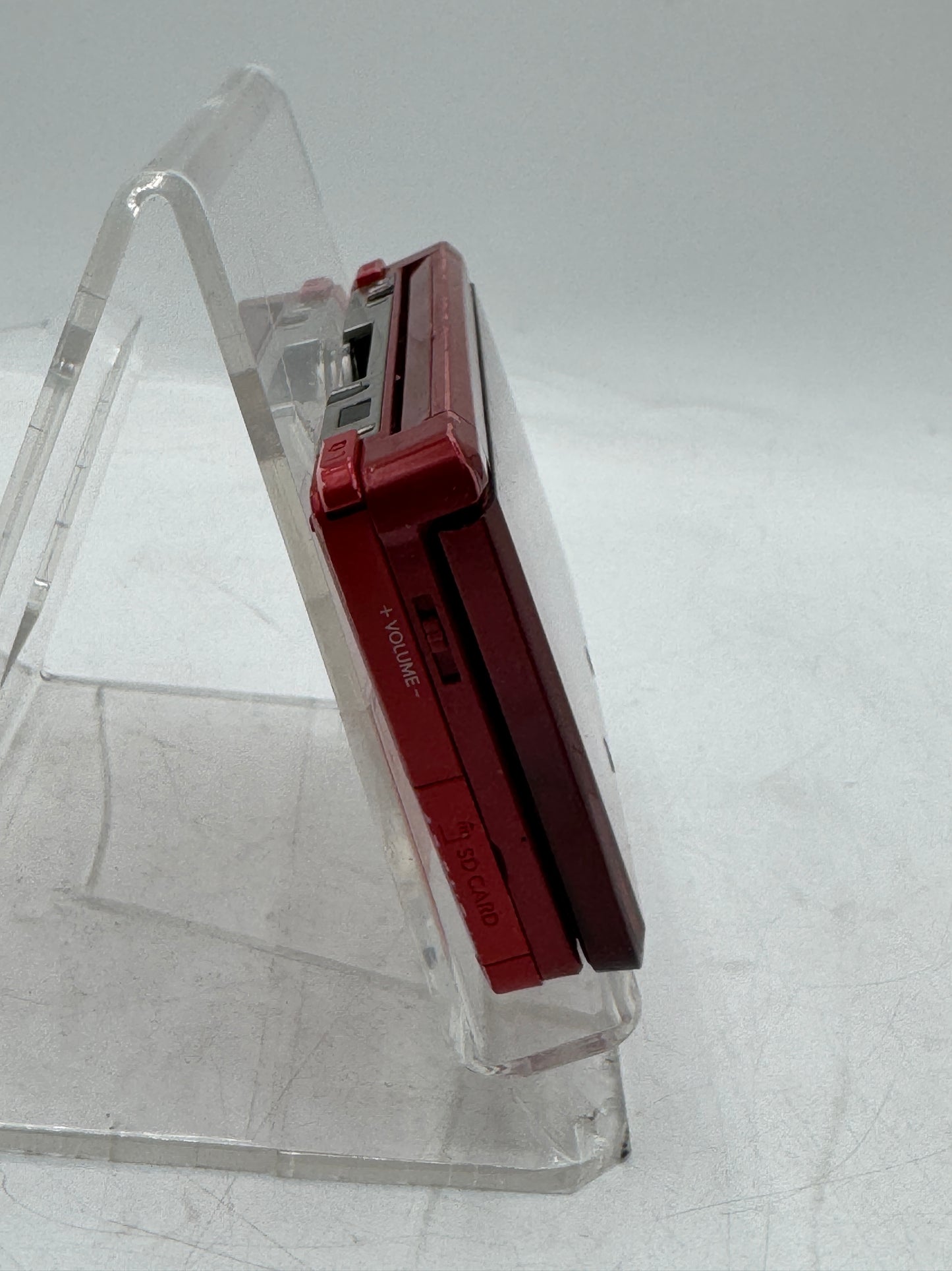 Nintendo 3DS CTR-001  Flame Red w/ Power Cable Tested Free Shipping