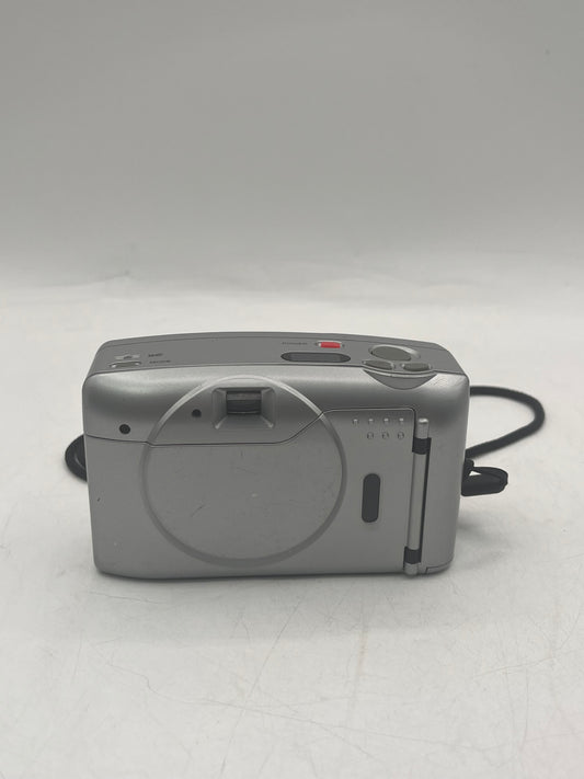 PENTAX IQZoom 115M 35mm Point & Shoot Film Camera Silver Tested Works