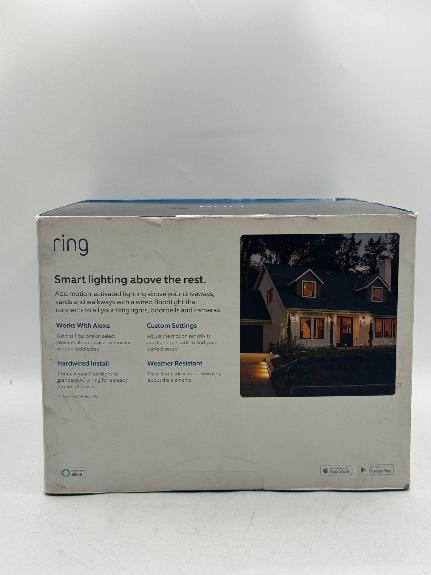 Ring Floodlight Cam Outdoor Wi-Fi Motion Detection 1080p Black Security Camera SEALED