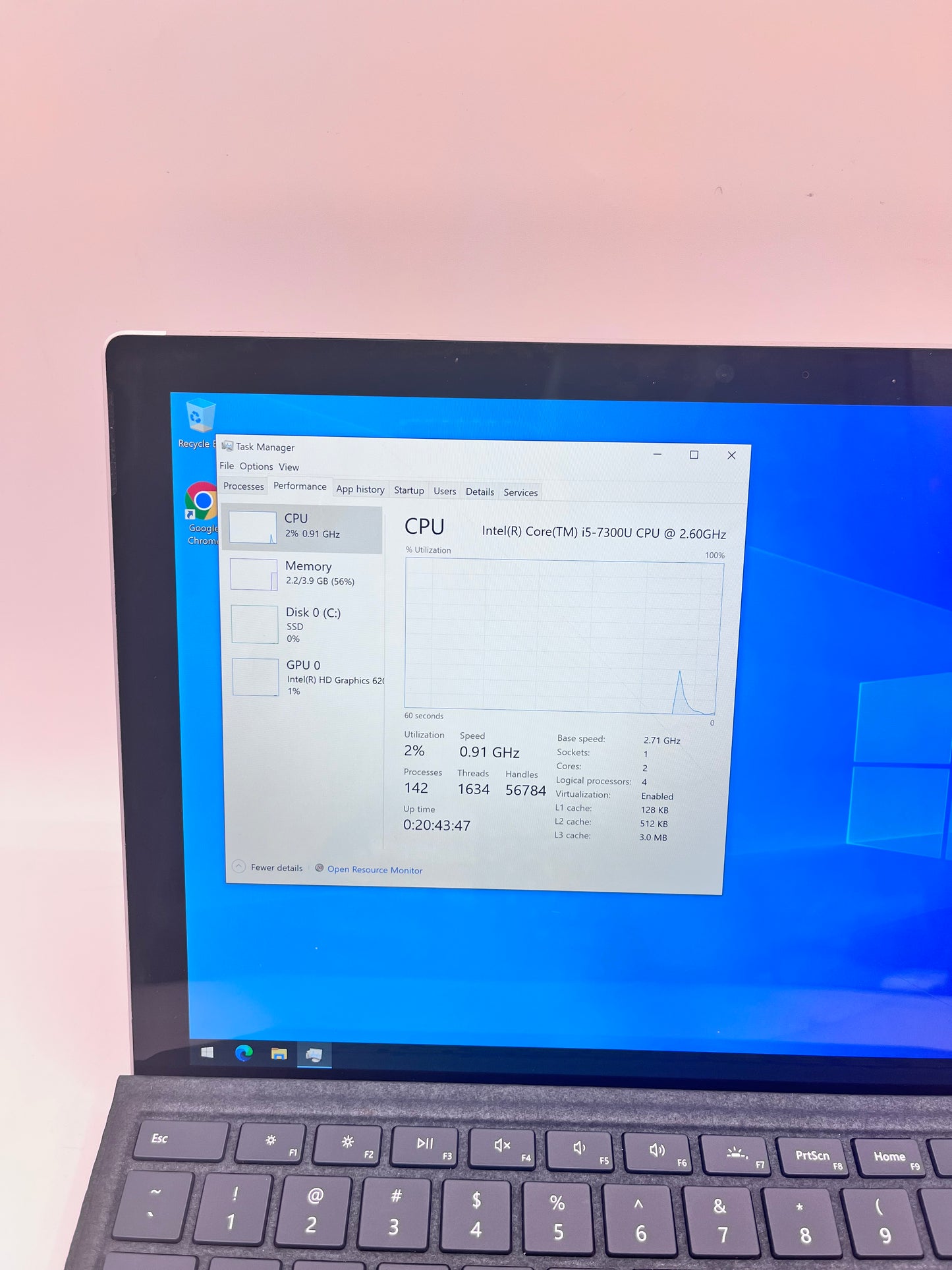 Microsoft Surface Pro 5 1796 Core i5-7300U 2.60GHz 4GB 128GB Free Shipping