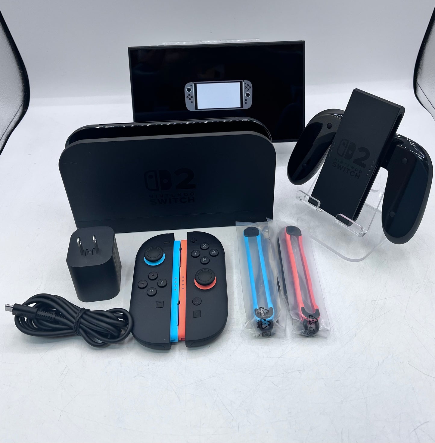 Nintendo Switch V2 Console  (HAC-001(-01))  256GB - Black with OEM Blue/Red Joycon